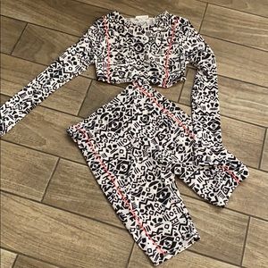 2 piece biker short set